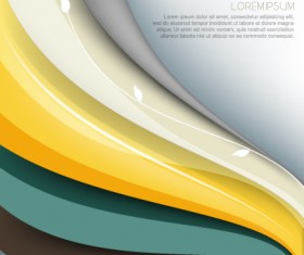 Modern background wavy vector 05