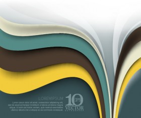 Modern background wavy vector 06