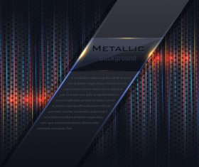 Modern metal business background vector 02