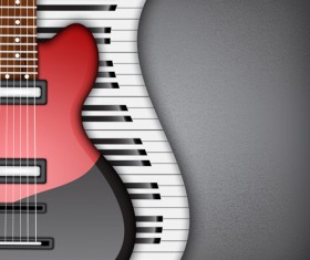 Modern musical Instruments backgrounds vector 02