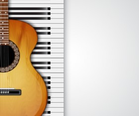 Modern musical Instruments backgrounds vector 03