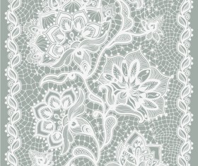 Old lace ornate background vector 03