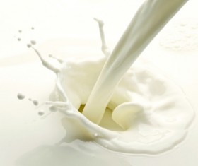 Realistic milk psd background