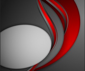 Red with gray layered abstract vector