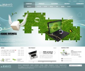 Refreshing company business website template