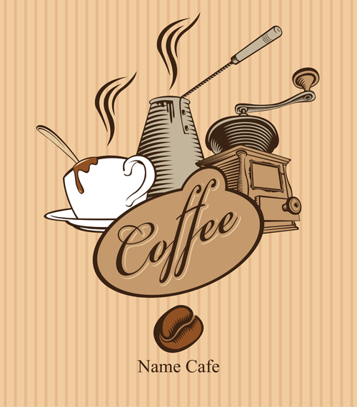 Retro coffee creative poster vector 01