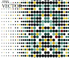 Round dot modern background vector material 04