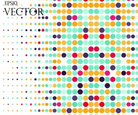 Round dot modern background vector material 06