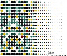 Round dot modern background vector material 07