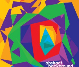 Set of abstract colorful geometric background 07