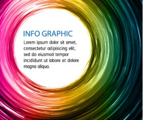 Shiny circles colored background art vector 05