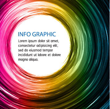Shiny circles colored background art vector 05