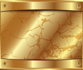 Shiny golden metallic vector background material 05