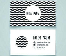 Simple styles business cards vectors 01