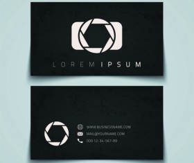 Simple styles business cards vectors 02