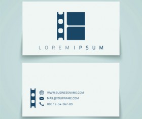 Simple styles business cards vectors 04
