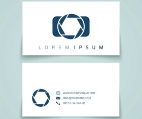 Simple styles business cards vectors 05