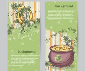 St Patrick Day hand drawn vector background 01