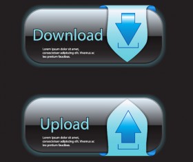 Texture download button shiny vector 01