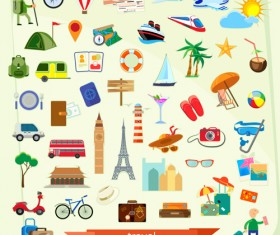 Vector Travel elements set 01