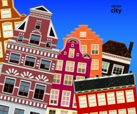 Vector city building creative illustration 01