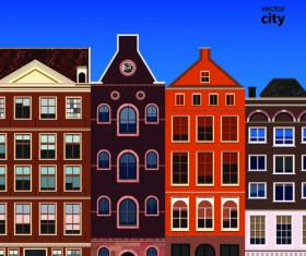 Vector city building creative illustration 02