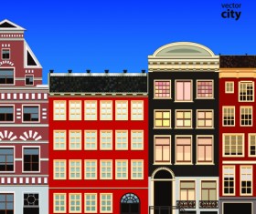 Vector city building creative illustration 04