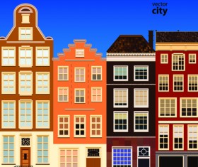 Vector city building creative illustration 06