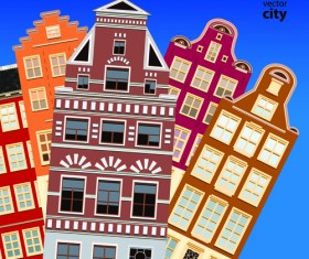Vector city building creative illustration 08