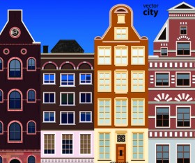 Vector city building creative illustration 14