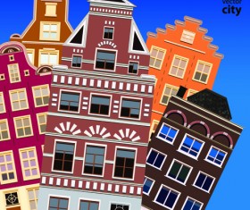 Vector city building creative illustration 16