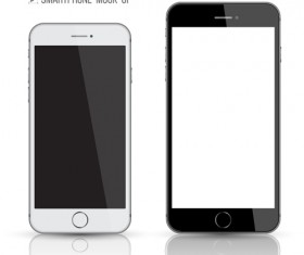 Vector modern mobile template design 05