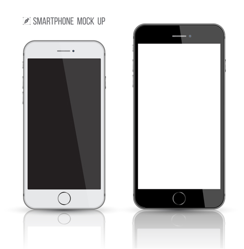 Vector modern mobile template design 05