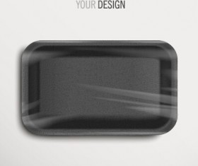 Vector tray design template material 02