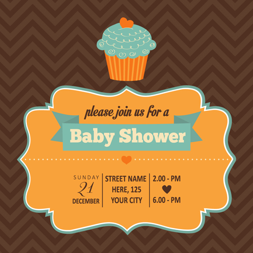 vintage baby shower invitations