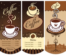 Vintage styles cafe price menu vector