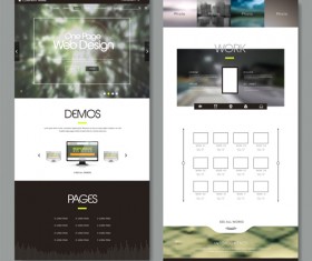 Website page design template vector 02