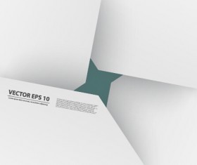 White origami background modern vector 01