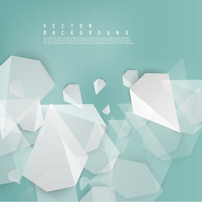 White origami background modern vector 05