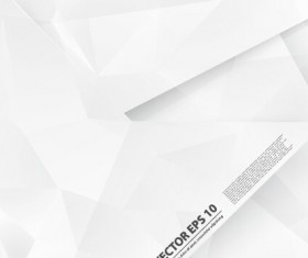 White origami background modern vector 06