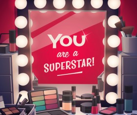 Woman fashion elements vectors background 04