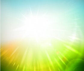 shine spring green background art vector 02