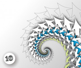Abstract arrow paper background vector 01