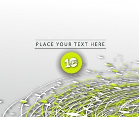 Abstract confetti with modern background vector