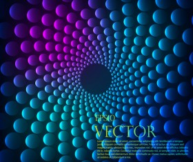 Abstract round balls background vector 01