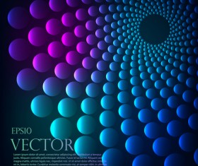 Abstract round balls background vector 04