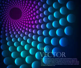 Abstract round balls background vector 05