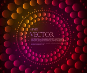 Abstract round balls background vector 06