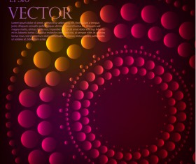 Abstract round balls background vector 09