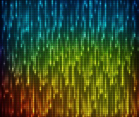 Bright neon light art background vector set 01